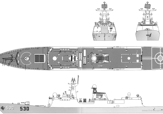 Корабль PLA FFG 530 [Frigate] - чертежи, габариты, рисунки